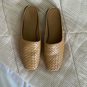 Woven Tan Everlane Flats